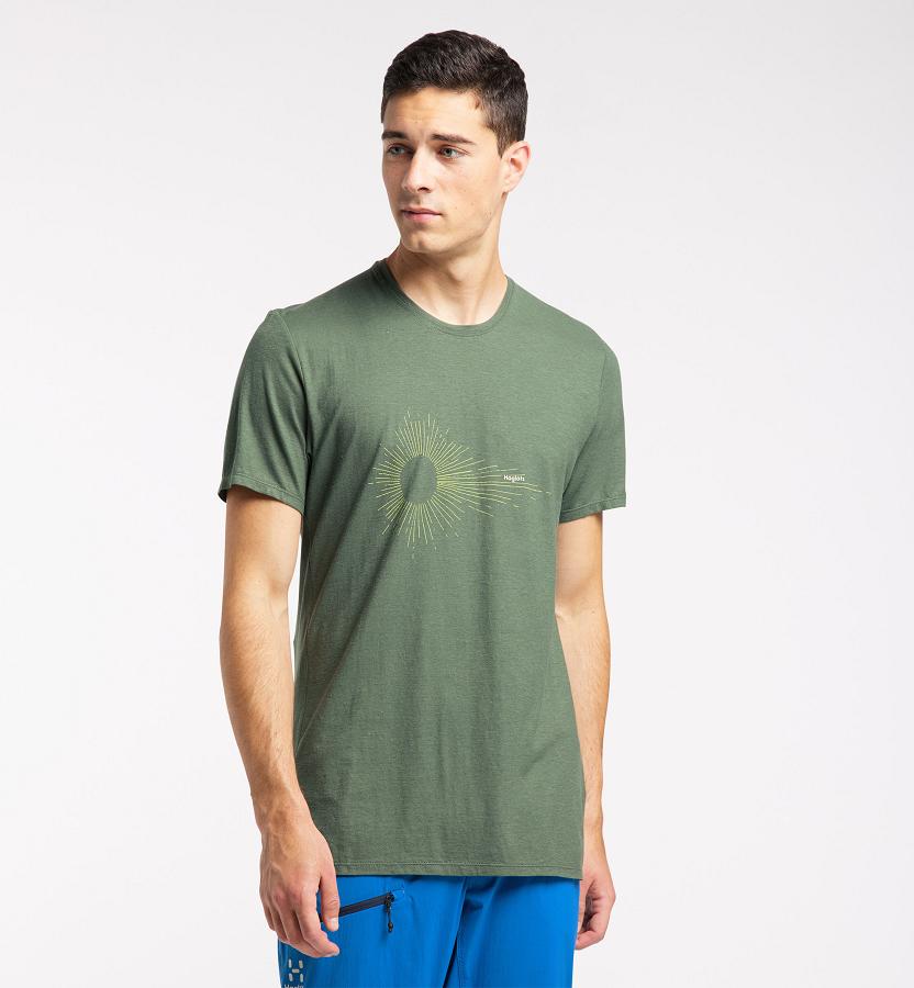 Haglöfs Mens Träd T-Shirt Dark Green New Zealand 95218IXWZ